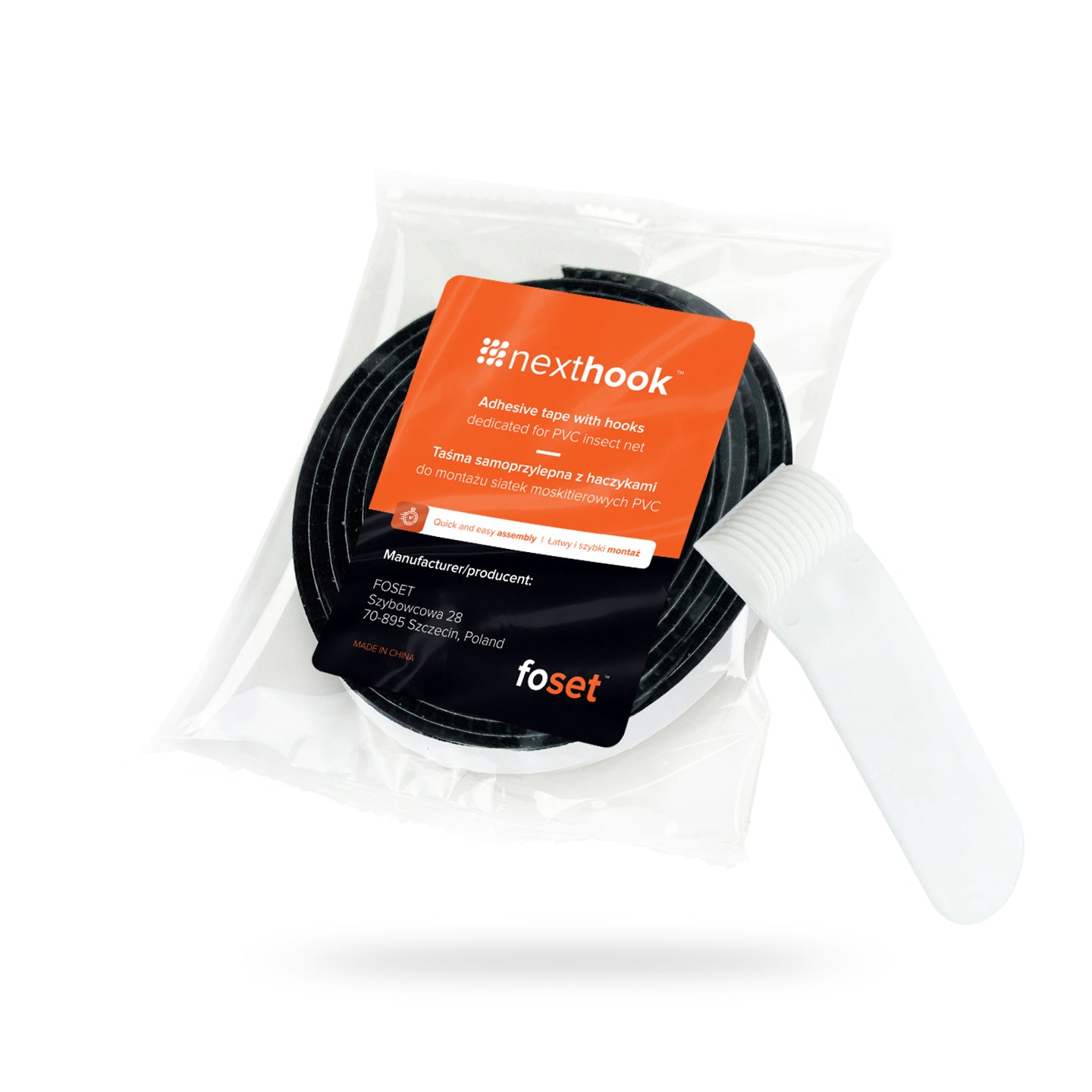 NextHook® Klettband für Fliegengitter